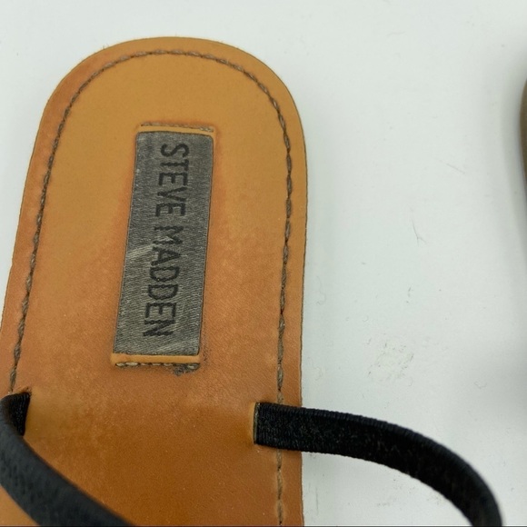 Steve Madden Dasha Sandals Slip On Elastic Strap Lucite Upper Sz 7.5M - Picture 7 of 10